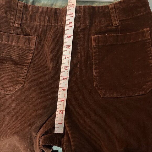 Velvet Heart Alyx Toffee Pants Womens 28 Brown Corduroy Cropped Wide Leg - Picture 10 of 13